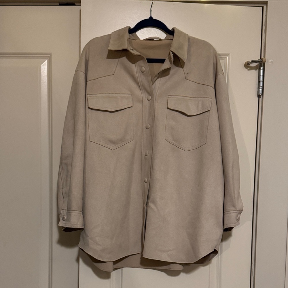 Zara Women's Beige Utility Jacket